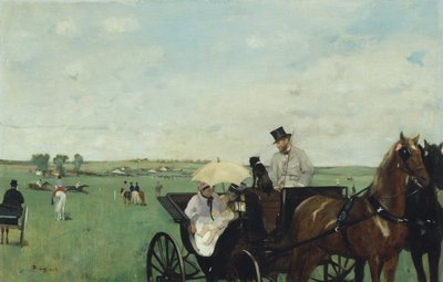 Bei den Rennen auf dem Land von Edgar Degas